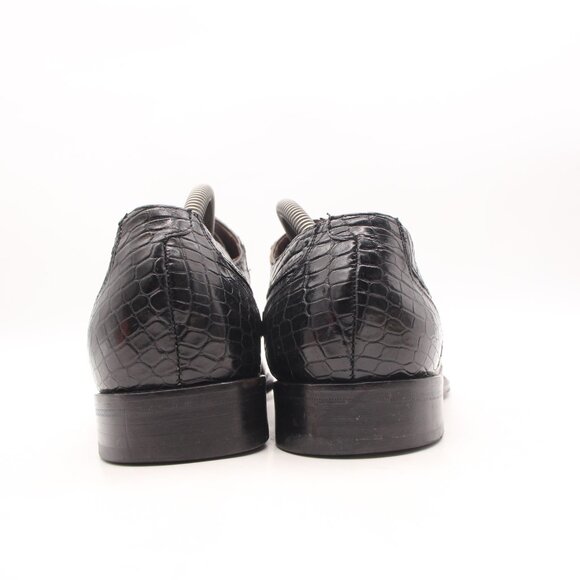 Mezlan Platinum Luciano Alligator Shoes Men's 10 M Crocodile Black Leather Spain - Picture 5 of 12